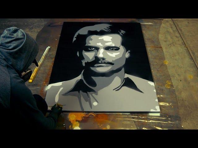 Plata o Plomo - Narcos Spray Paint Piece - Apo Avedissian