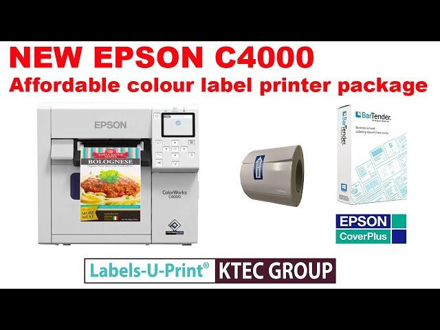 EPSON C4000 Colour Label Printer -Labels-U-Print ® - KTEC GROUP UK