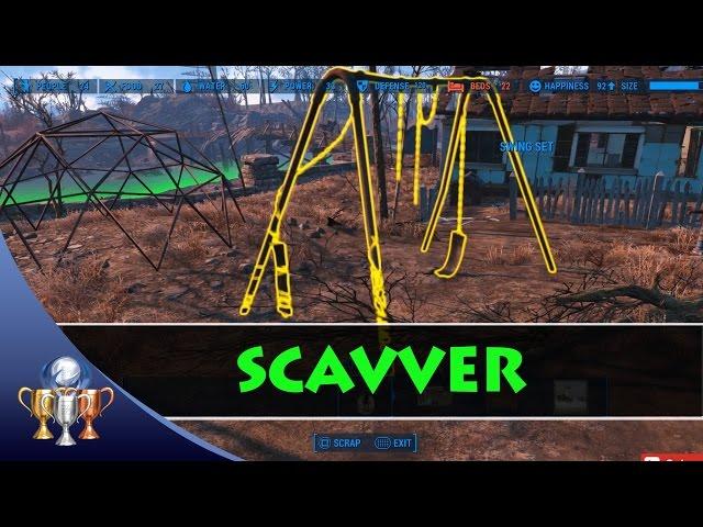 Fallouts 4 - Scavver Trophy & Achievement (How to Quickly Gather 1000 Resources)