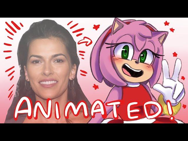 So I animated Sofia Pernas as Amy Rose... | (Sonic Movie 3 VA Prediction)