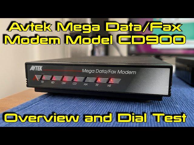 Avtek Mega Data/Fax Modem Model CD900 - Overview and Dial Test