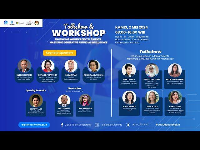 Talkshow & Workshop Enhancing Women's Digital Talents: Mastering Generative Artificial Intelligence