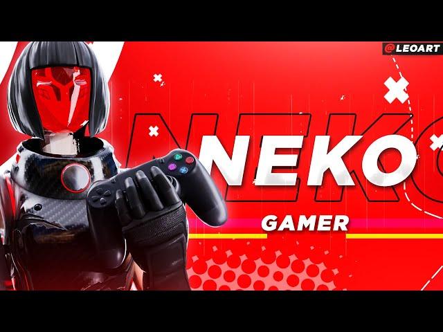 EL MEJOR HEADER DE FORTNITE | SPEED ART HEADER NEKO | LeoArt