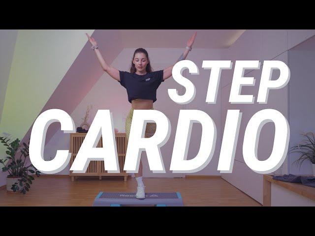 Step Cardio - keine Choreo | Live Kurs | Fatburner Step| 125 bpm