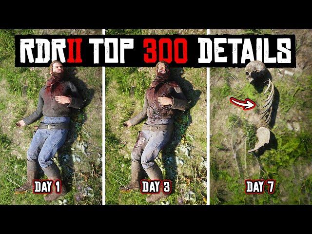 300 INCREDIBLE DETAILS You MISSED in Red Dead Redemption 2