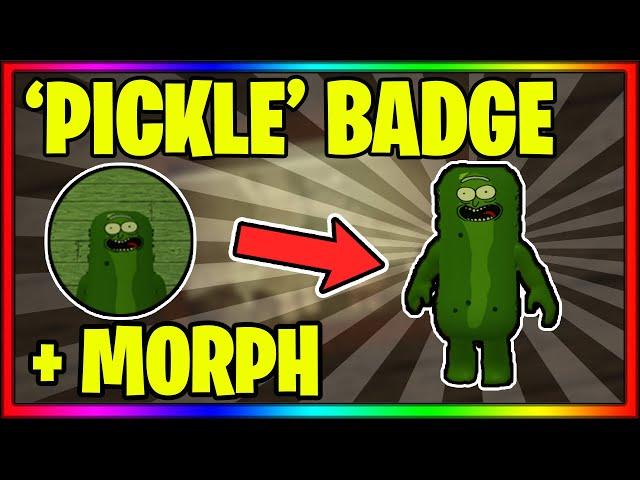 How to get the "PICKLE" BADGE + SKIN in INFECTED DEVELOPER'S PIGGY ROLEPLAY! || Roblox