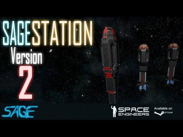 Space Engineers, Sage Station V2 (4k Video, 60fps)