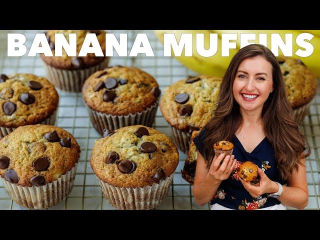 Easy Chocolate Chip Banana Muffins Recipe | Kid-Approved Snack!