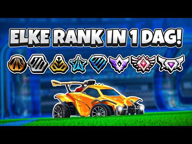 Van BRONS tot PRO NIVEAU op Rocket League in 24 UUR!