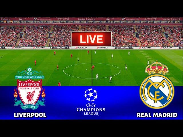 LIVE | LIVERPOOL vs REAL MADRID - UEFA Champions League | PES 21 Simulation