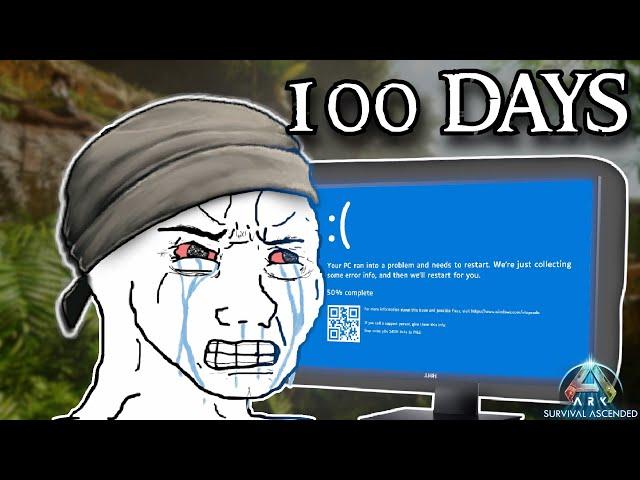 Playing Ark Survival Ascended for 100 Days