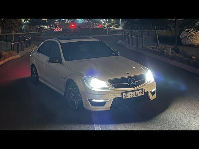 NIGHT POV DRIVE: 2012 MERCEDES BENZ C63 AMG (W204) | 6.2L V8 460HP(336KW) 600NM |