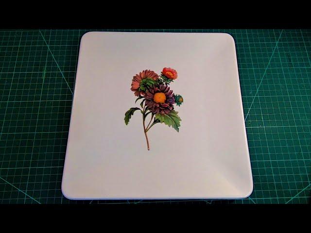 Photo transfer to Ceramic | Photo transfer decal technique tutorial | Photo transfer to a plate