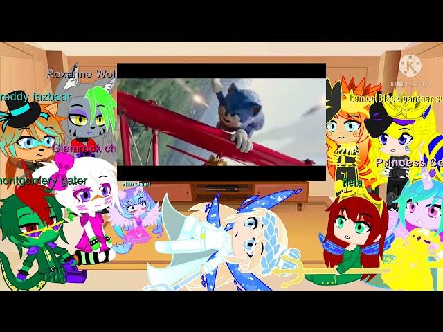 (Original?) Mlp and Fnaf and aquaman casts react Sonic the hedgehog 2 trailer movie