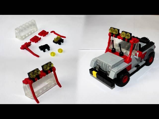 Lego Jeep Wrangler from Jurassic Park - Instructions