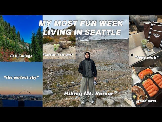 A WEEK LIVING IN SEATTLE: Hiking Mt. Rainer, Tmlssfrvr drop, basketball, bowling, and more