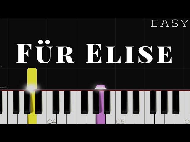 Für Elise - Beethoven | EASY Piano Tutorial