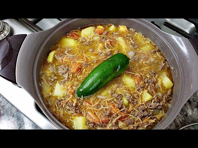 FIDEO | Fideo With Ground Beef Recipe | How To Make Fideo | Cook With Me