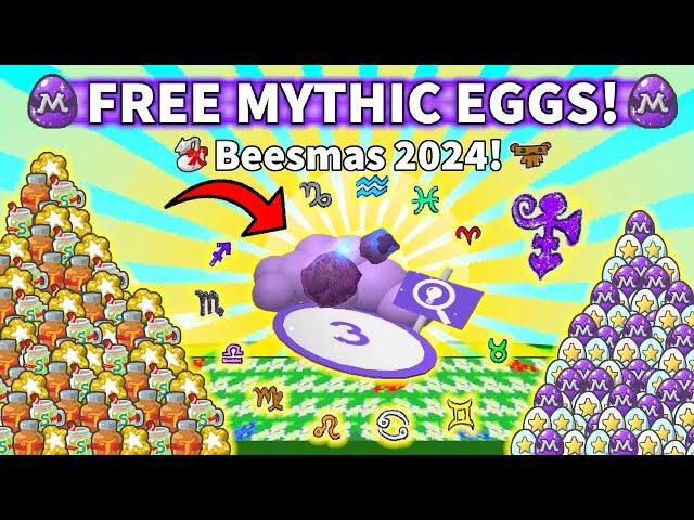  All Mythic Meteor Shower Rewards in Bee Swarm Simulator Beesmas 2024!