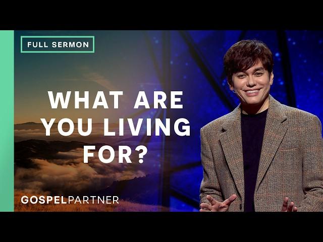 How To Live A Life Of Purpose (Full Sermon) | Joseph Prince