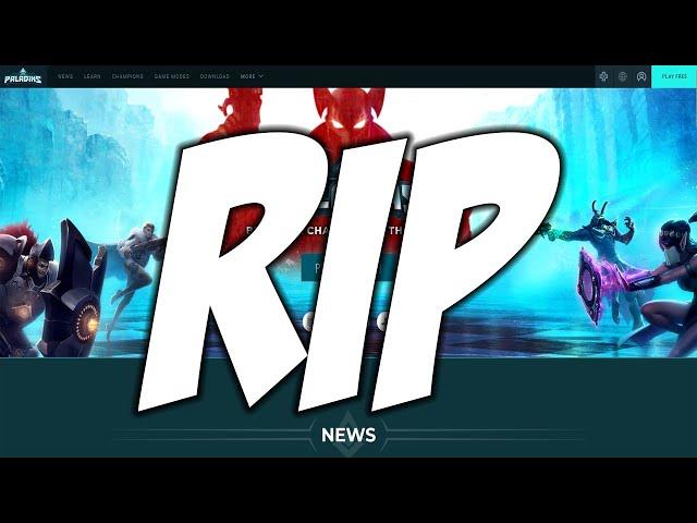 RIP Paladins Website