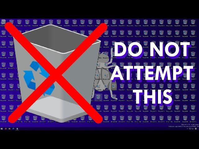 Why you should NOT delete Recycle Bin