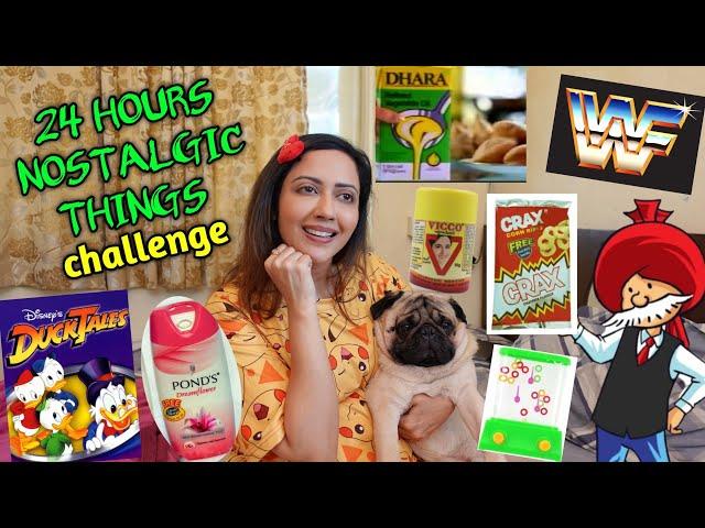 Using Only NOSTALGIC THINGS  24 Hours Challenge | Garima’s Good Life