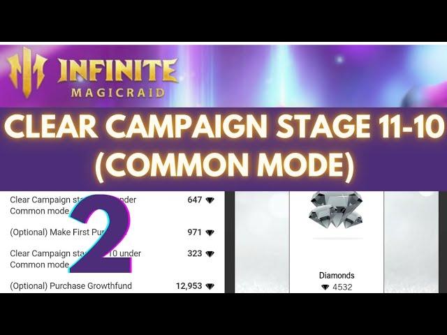 Infinite Magicraid Game | Clear Campaign Stage 11-10 Under Common|Tapjoy Offer | Tips & Tricks