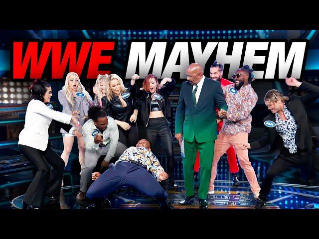 WWE stars tag-team Celebrity Feud!! (UNCUT episode)