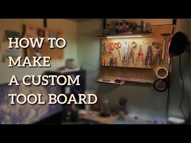 DIY - How to make a custom tool board - Làm giá treo đồ bàn làm việc