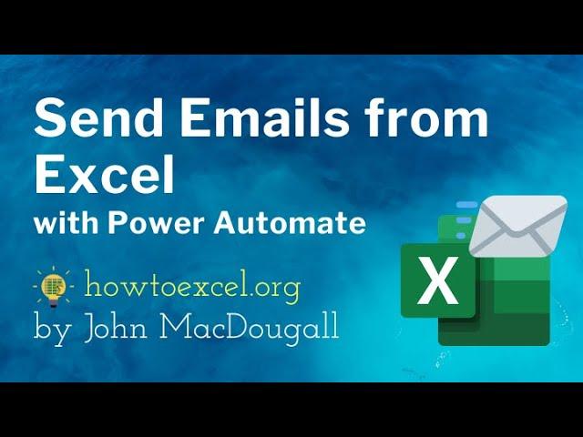 Send Emails from Excel with Power Automate