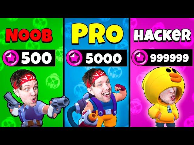 NOOB vs HACKER i BRAWL STARS (låser upp ny karaktär)