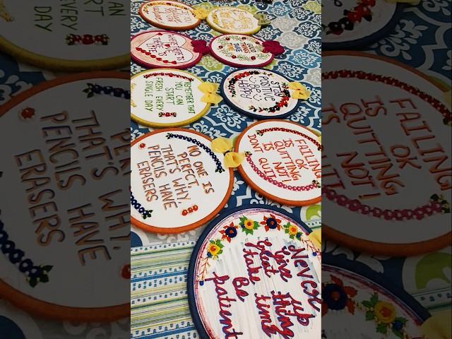 handmade business ideas #deepashekharsingh  embroidery hoop ideas l hoop ideas #shortvideos