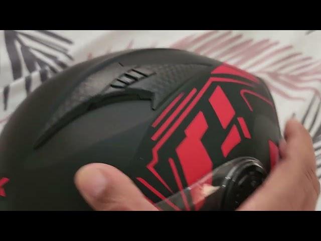 axk helmet red