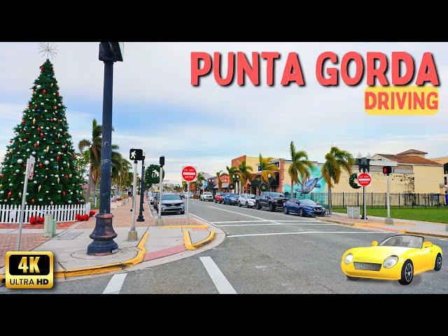 Punta Gorda Florida Driving Through