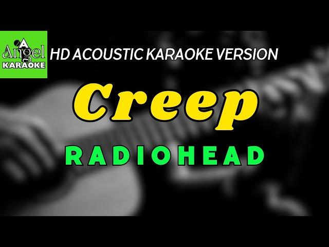 Creep - Radiohead LOWER KEY  (HD Acoustic Karaoke Version)