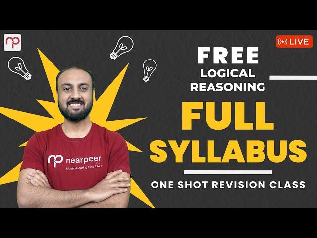 Full Syllabus Revision | Logical Reasoning | Sir Ammar Ali Ayub