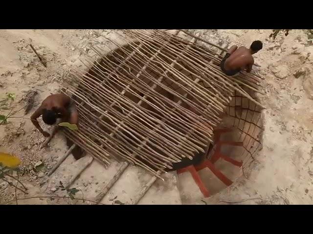 Копать, чтобы построить лучший секретный бассейн подземный дом