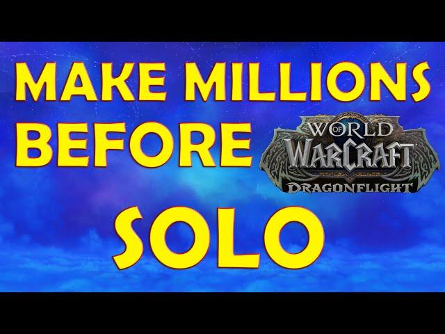 20 BEST SOLO GOLD FARMS TO DO IN DRAGONFLIGHT PRE-PATCH | World of Warcraft Dragonflight Gold Making