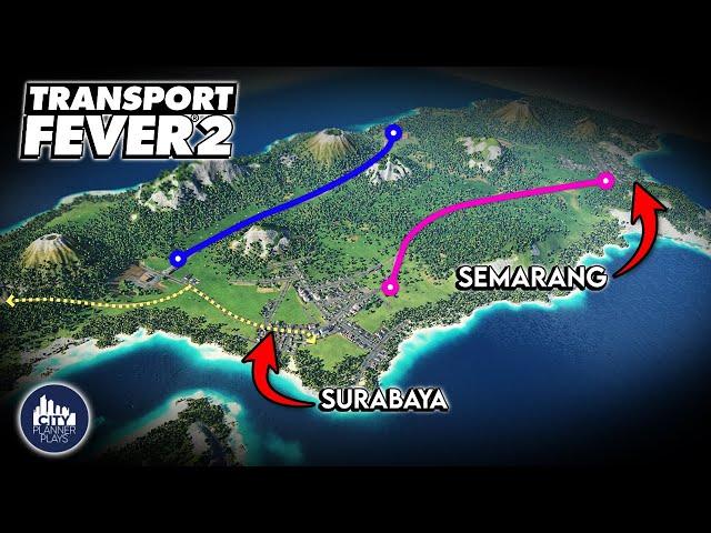 I created multiple cargo lines in Indonesia to deliver coffee to everyone in Transport Fever 2!