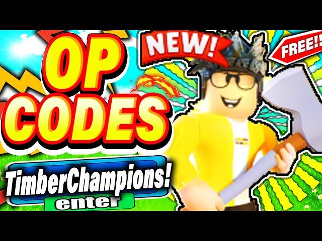 ALL NEW *WORKING* CODES FOR TIMBER CHAMPIONS 2022 ROBLOX TIMBER CHAMPIONS CODES