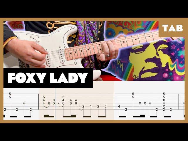 Jimi Hendrix - Foxy Lady - Guitar Tab | Lesson | Cover | Tutorial