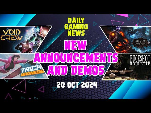 Buckshot Roulette Gets MASSIVE MULTIPLAYER Update. RailGods of Hysterra announce. Daily Gaming News