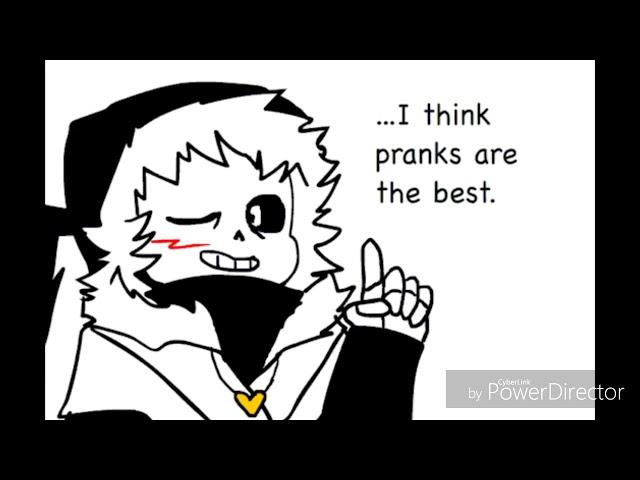 Cross sans prank cross chara comic