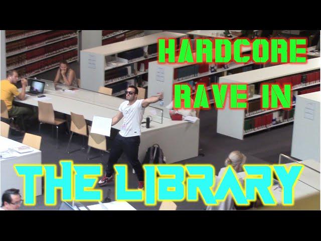 Hardcore Rave In The Library Prank