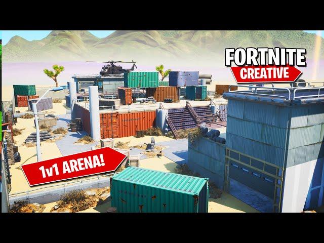 Building a 1v1 Deathmatch Map in Fortnite - Badlands (Speed Build)