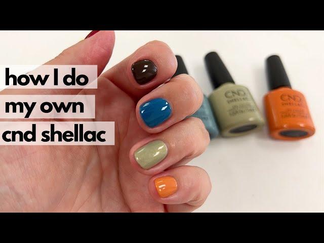 How I do my own nails with CND Shellac feat. NEW "Upcycle Chic" collection