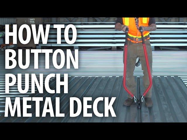 How To Use A Button Punch Manual Sidelap Attachment Tool for Metal Decking. Available for purchase