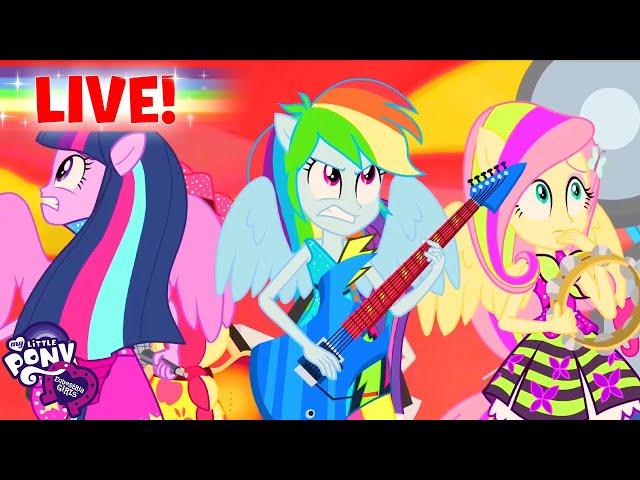  Equestria Girls Live: MOVIE NIGHT MARATHON | Full Movies Children's Cartoon