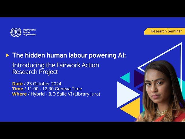 Research Seminar | The hidden human labour powering AI: Intro to Fairwork Action Research Project